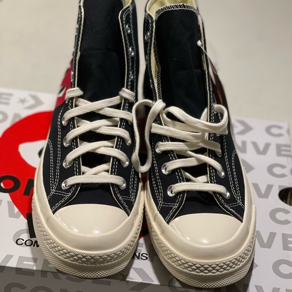 Comme des Garcons PLAY
Peek-A-Boo High-Top Canvas Sneakers - Picture 6 of 8